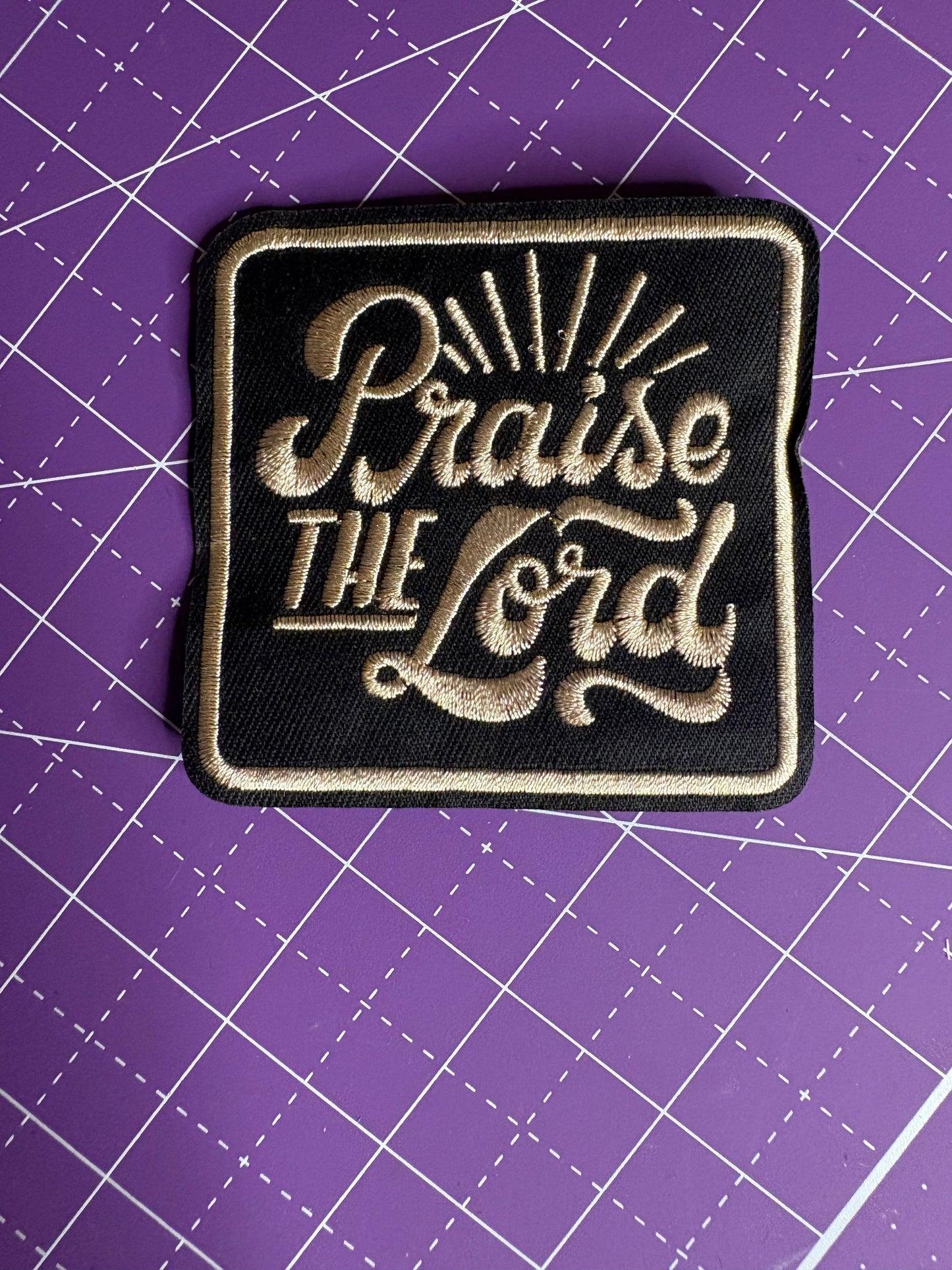 Jesus Saves Embroidered Patch Set – Red & Black