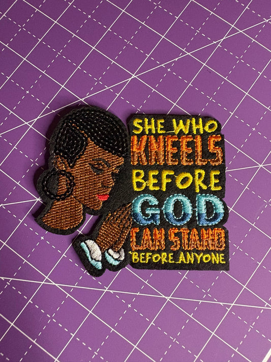 Faith & Prayer Embroidered Iron-On Patches | Spiritual & Black Art Collectio