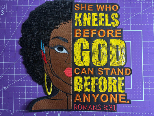 Bold Faith Sequin Statement Patches – Large Christian Jacket Back Patches